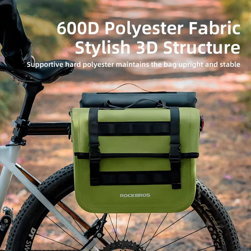 Rockbros Foldable Waterproof Bicycle Rear Bag For Mountain Biking