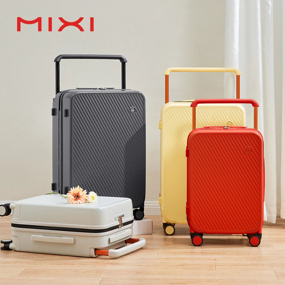 Mixi Hardside Travel Suitcase Featuring Wide Handle And Spinner