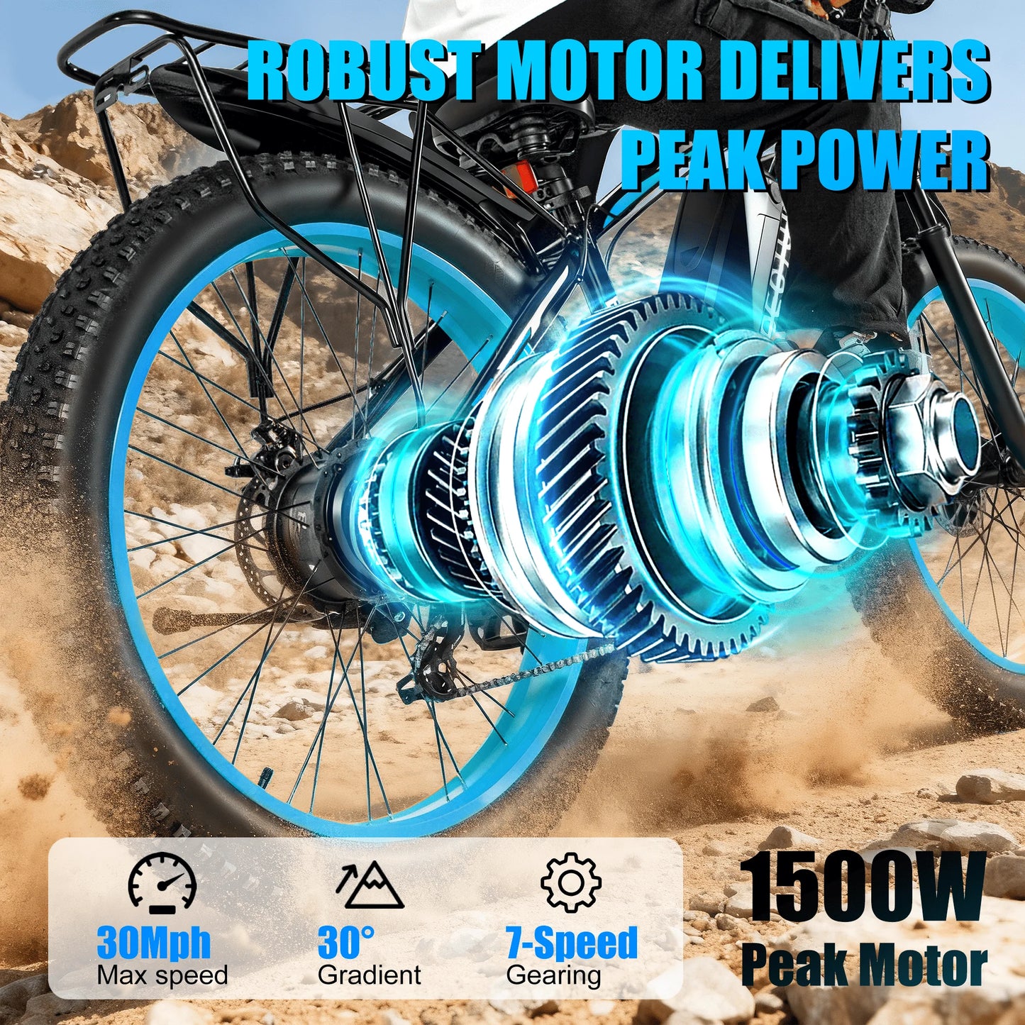 EOEOTWO High Power Electric Fat Tire Bike For Long Distance