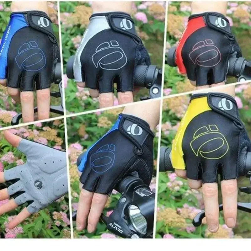 Half Finger Gel Cycling Gloves For Road And Mountain Bikes
