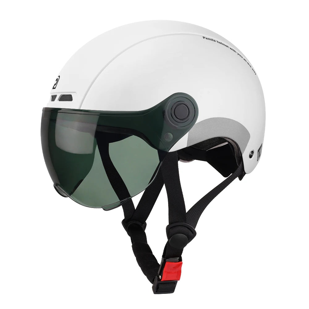 Pemila Cycling Helmet With Goggles And Ear Protection