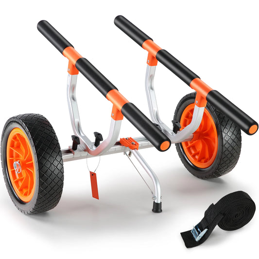 SucceBuy Professional Grade Kayak Cart 450 Lbs Aluminum Detachable Trolley
