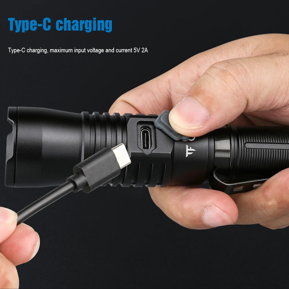 TrustFire T30R Tactical Flashlight 460 Lumen Rechargeable Led Torch