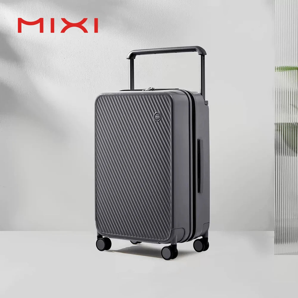Mixi Hardside Travel Suitcase Featuring Wide Handle And Spinner