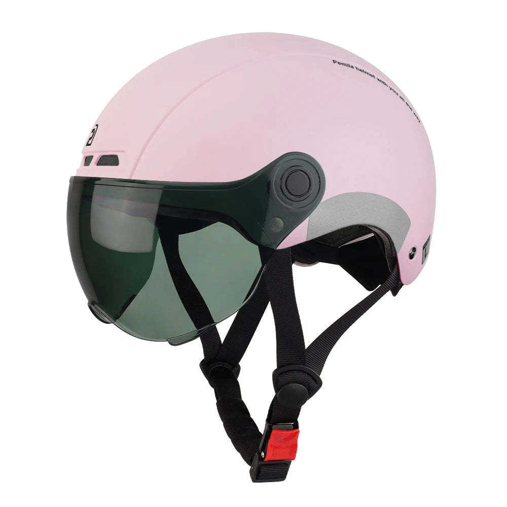 Pemila Cycling Helmet With Goggles And Ear Protection