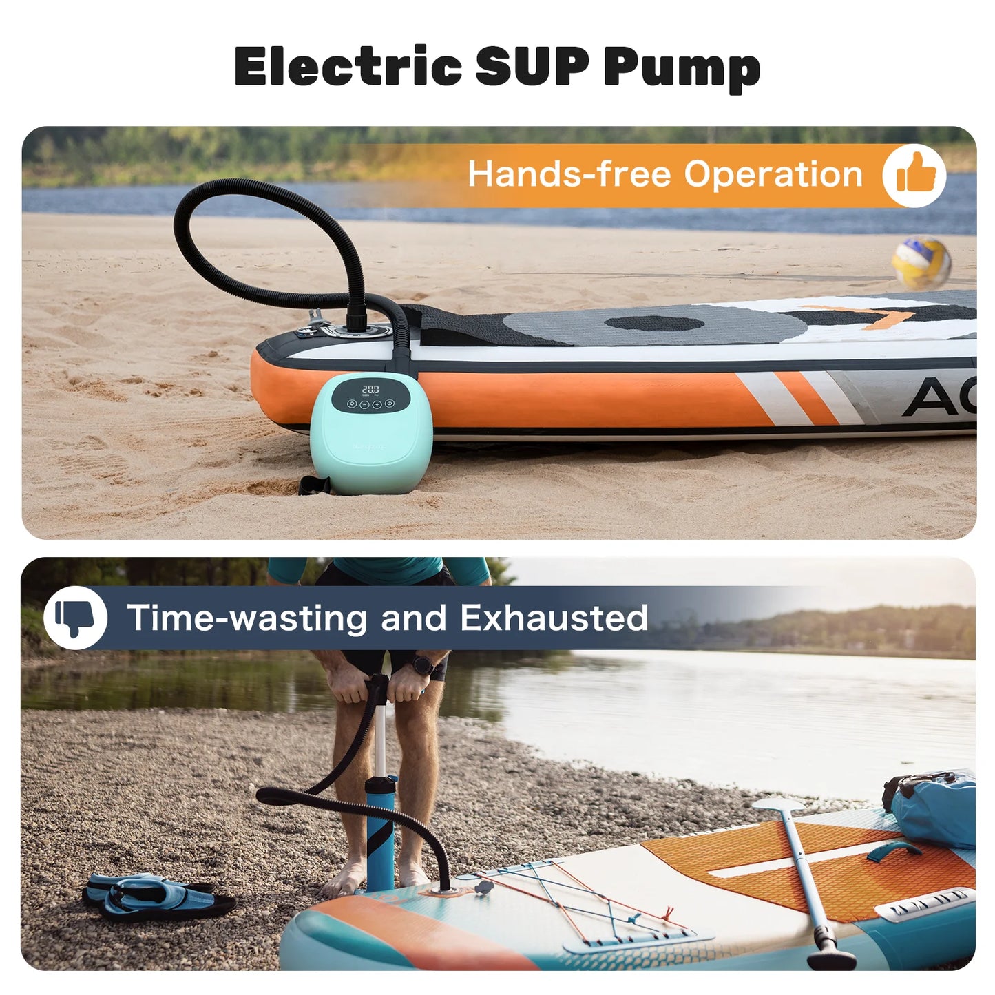 Dwndpump Rechargeable Sup Pump For Stand Up Paddle Boards