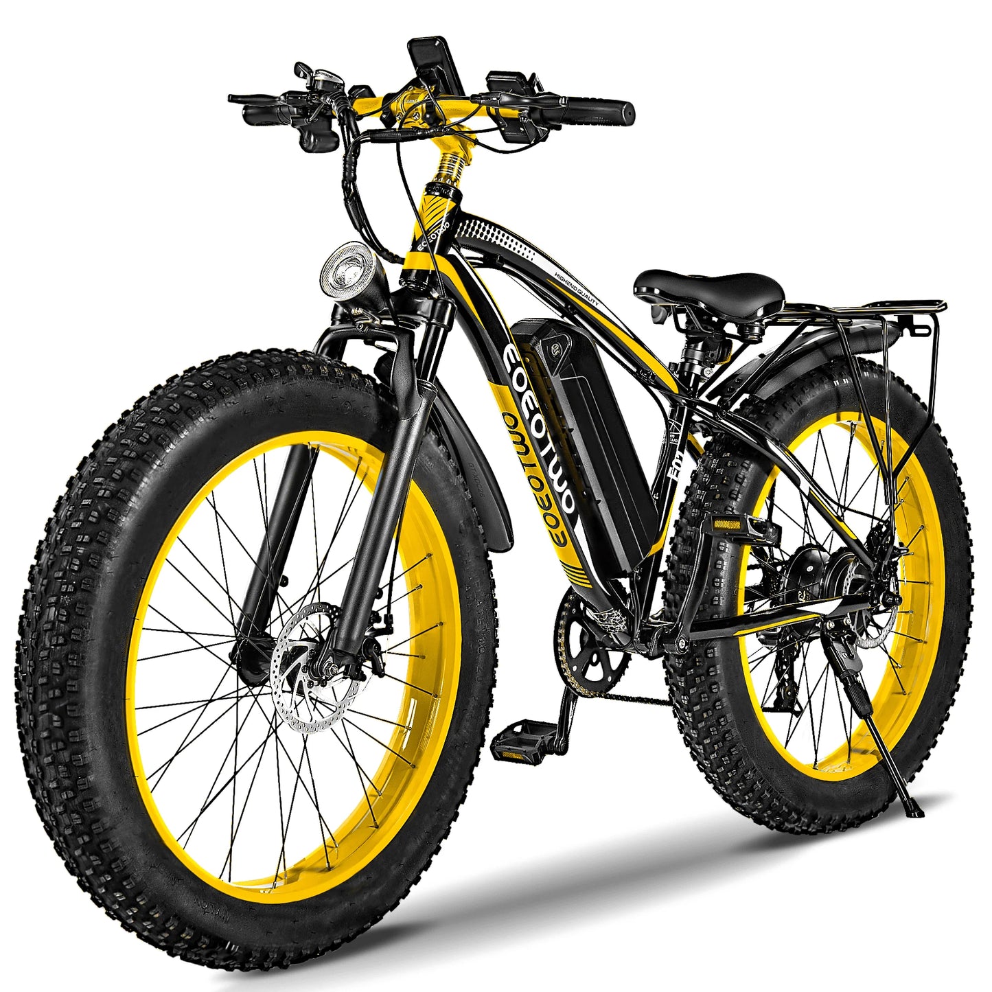 EOEOTWO Heavy Duty Electric Bike With Front Suspension And Rear Rack