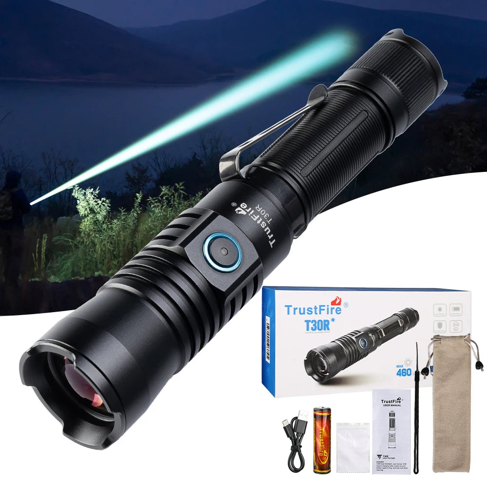 TrustFire T30R Tactical Flashlight 460 Lumen Rechargeable Led Torch