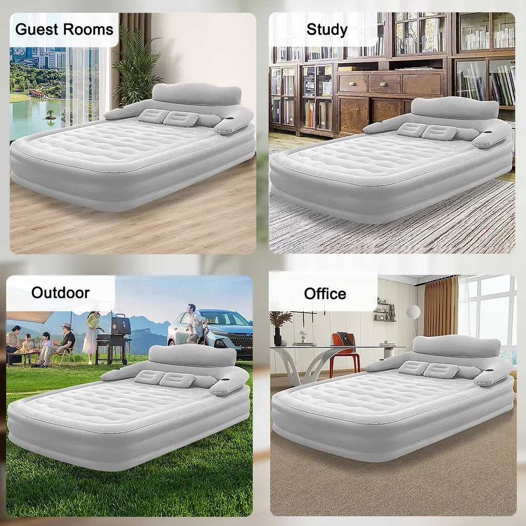Automatic Inflatable Camping Mattress With Built In Pump Thickened PVC