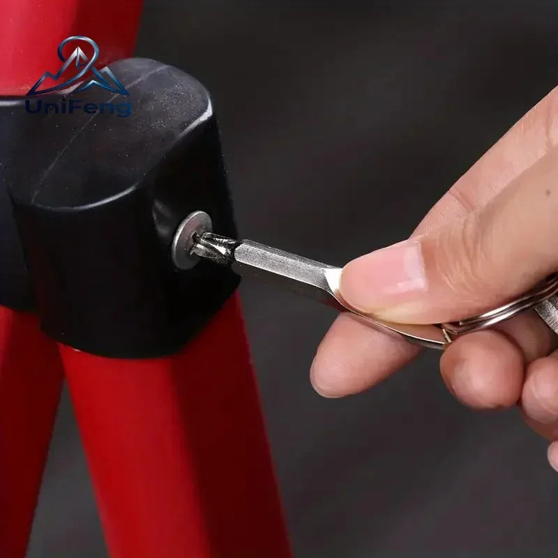 Portable Stainless Steel Phillips Slotted Keychain Screwdriver Set