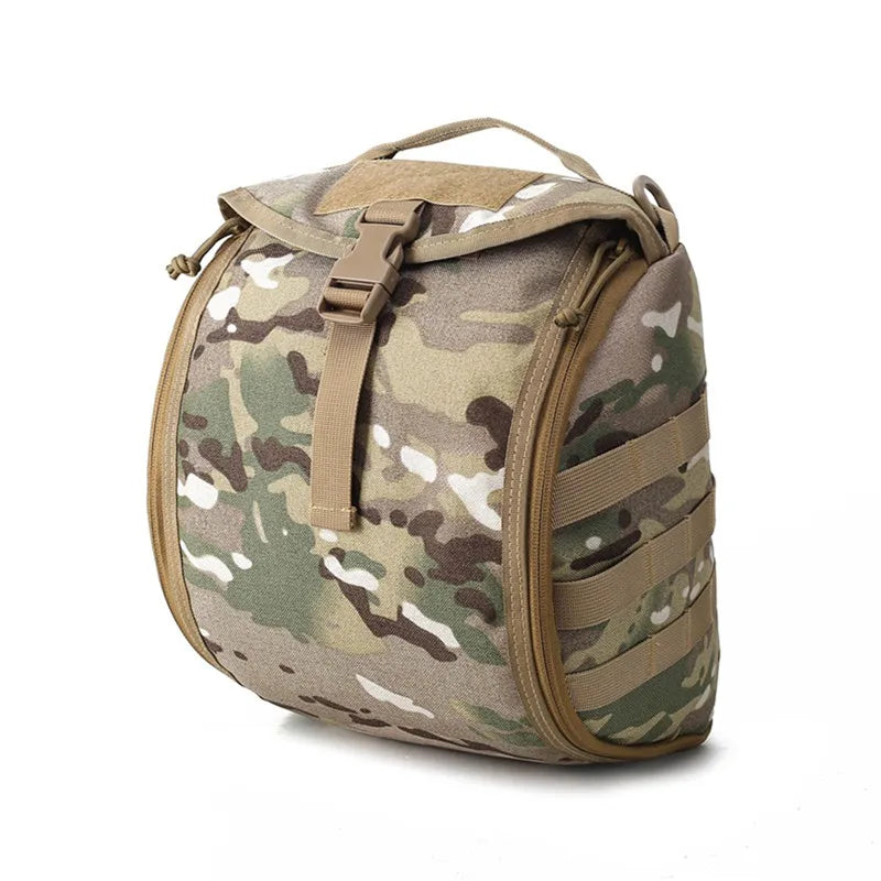 Tactical Molle Helmet Storage Pouch For Outdoor Use
