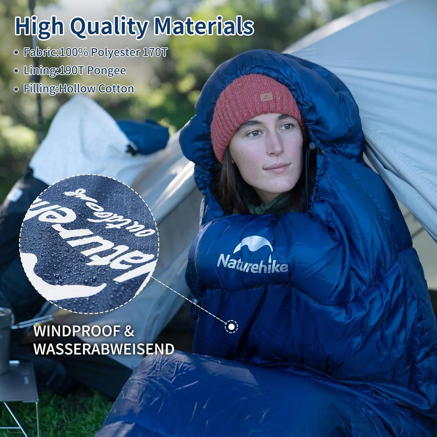 Naturehike Mummy Sleeping Bag For Adults Warm Winter Camping