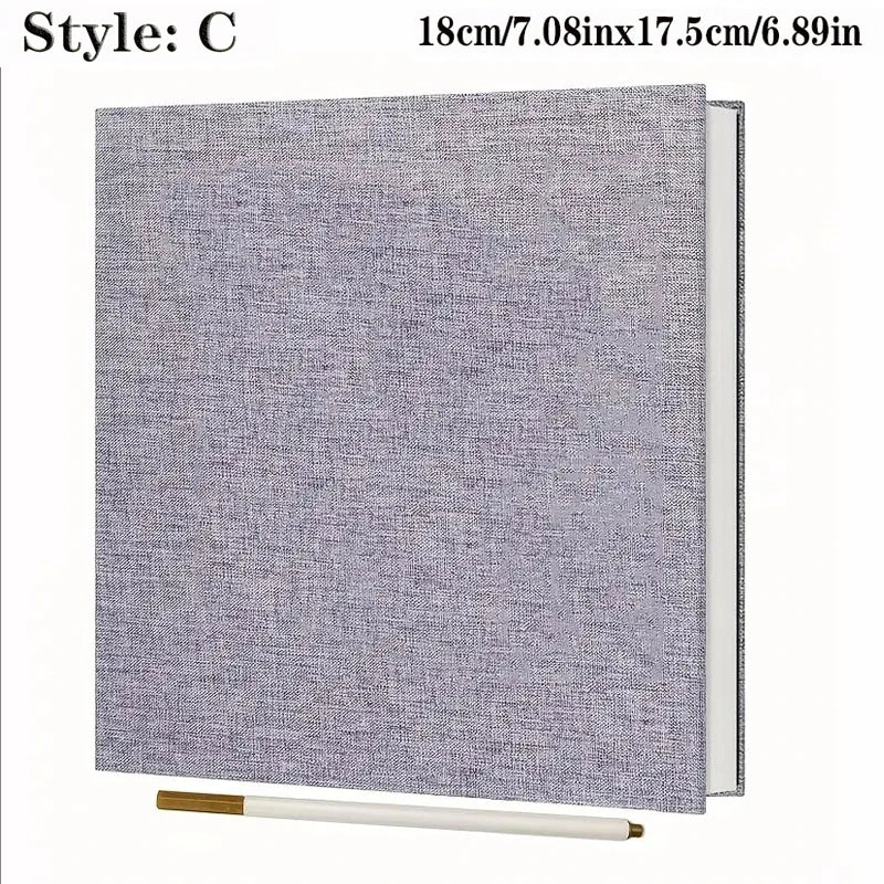 1pc Linen Photo Album Self Adhesive Scrapbook Album for 2x3 4x6 5x7 8x10 Pictures DIY Photo Book Birthday Gifts for Women Mom