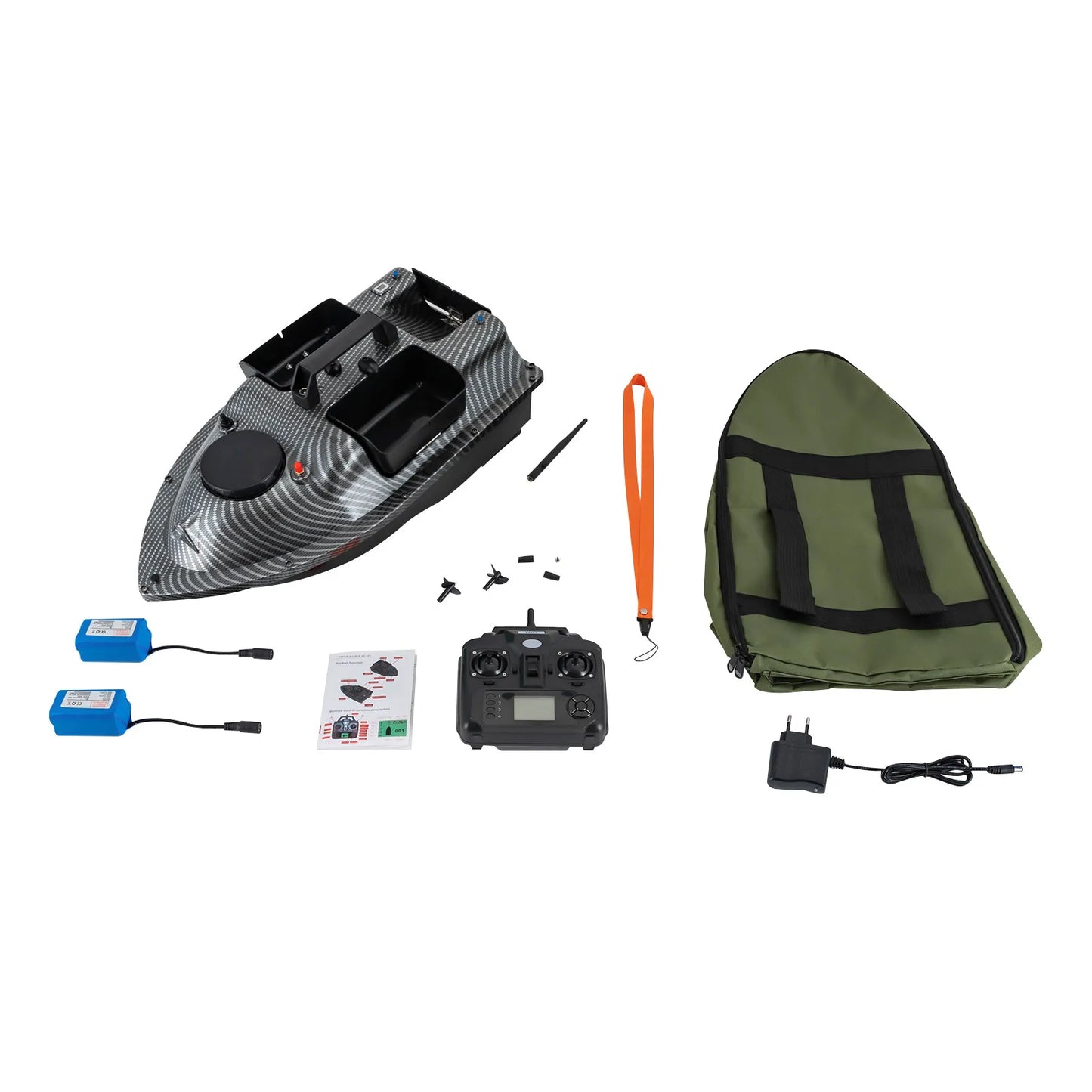 Rechargeable GPS Fishing Boat With Dual Batteries And Remote Control