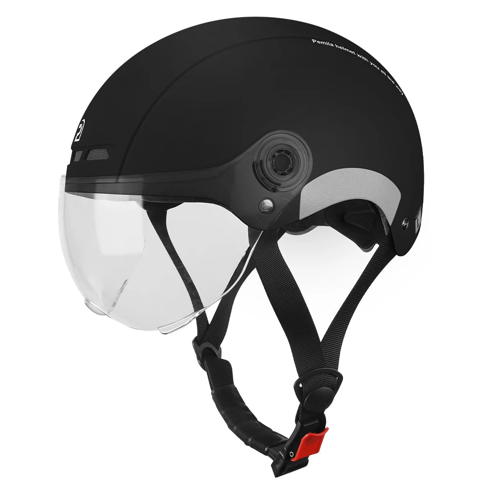 Pemila Cycling Helmet With Goggles And Ear Protection