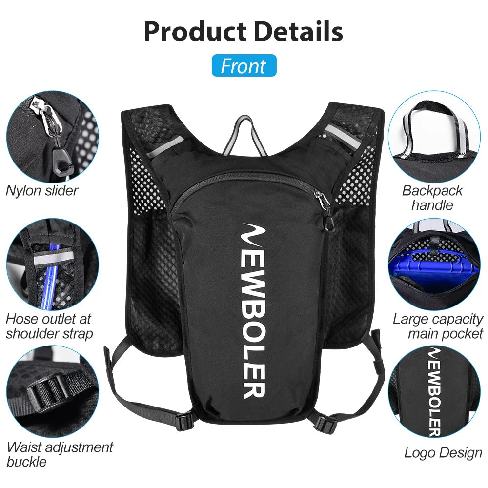 Newboler Ultra Lightweight Trail Running Hydration Vest Backpack