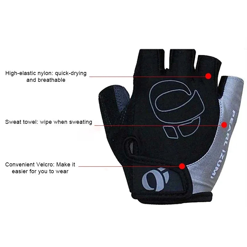 Half Finger Gel Cycling Gloves For Road And Mountain Bikes