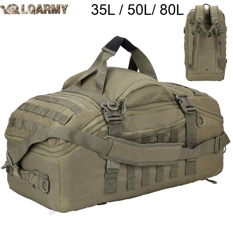 LQARMY Tactical Molle Backpack For Outdoor Travel Hiking And Camping