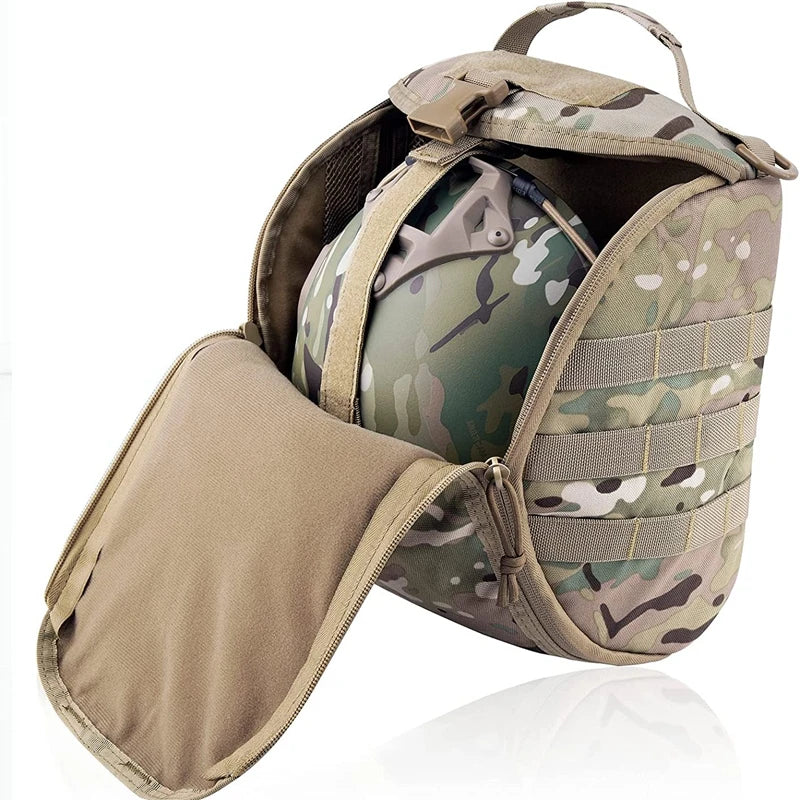 Tactical Molle Helmet Storage Pouch For Outdoor Use