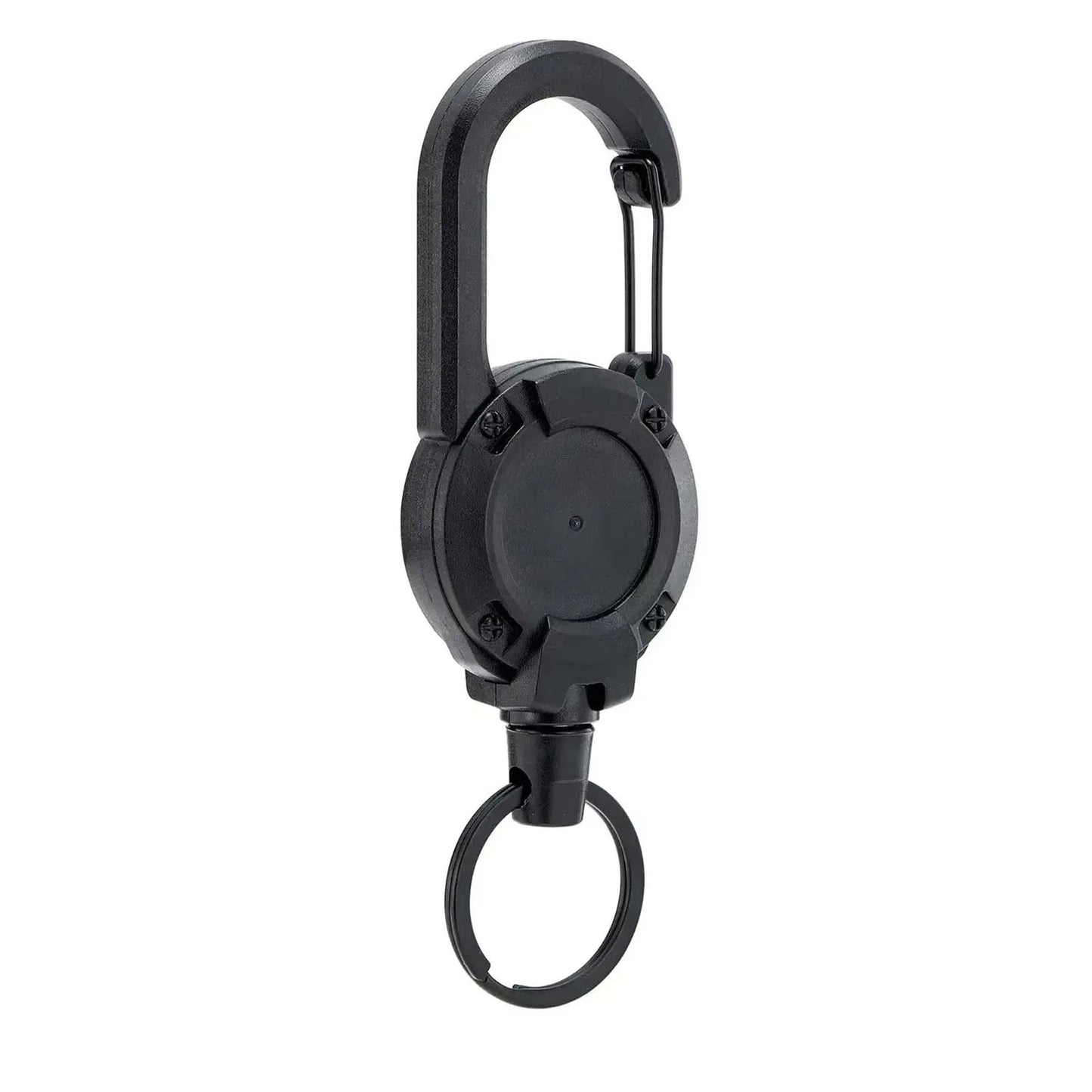 Premium Retractable Keychain With Durable Steel Rope And Carabiner