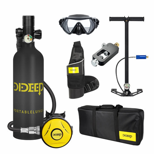 DIDEEP Professional Portable Scuba Diving Tank With High Pressure Pump
