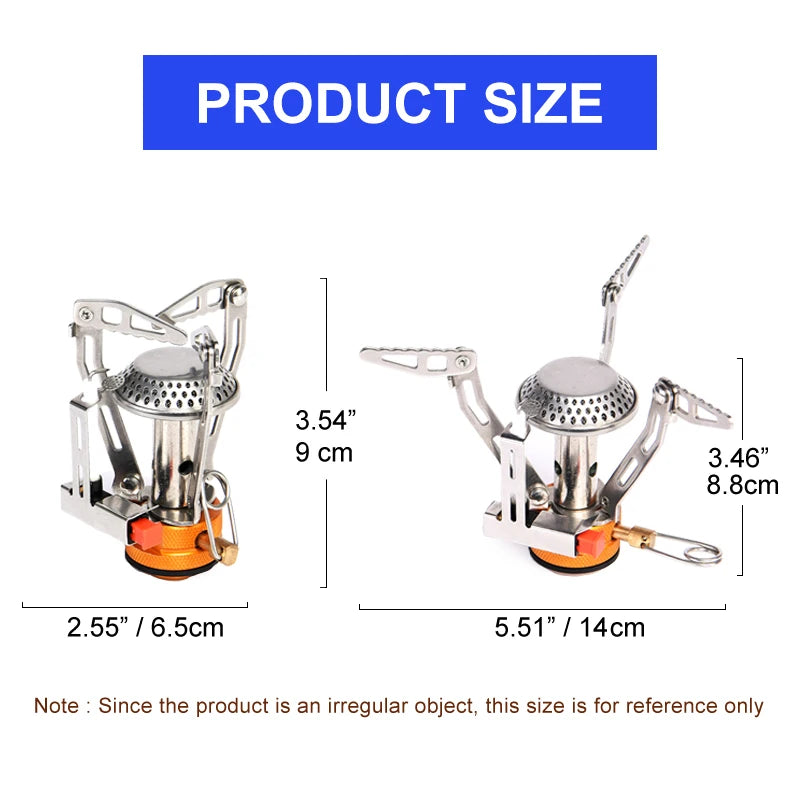 Widesea Portable Aluminum Camping Cookware With Folding Utensils Set