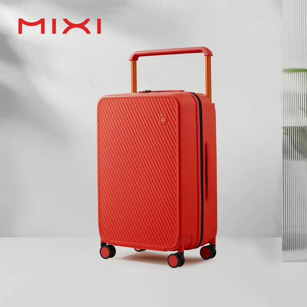 Mixi Hardside Travel Suitcase Featuring Wide Handle And Spinner