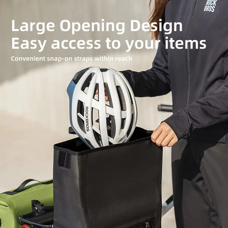 Rockbros Foldable Waterproof Bicycle Rear Bag For Mountain Biking