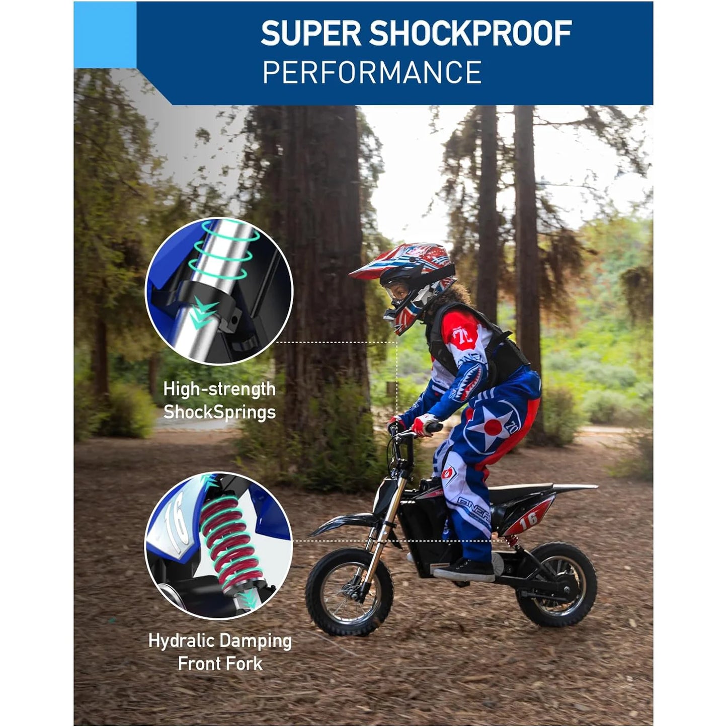 Hiboy Kids Electric Dirt Bike Motorcycle With Extended Battery Life