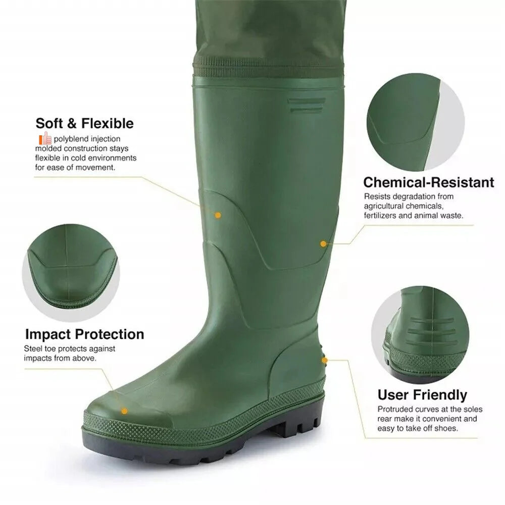 Night Cat Waterproof Chest Wader With Boots For Fishing