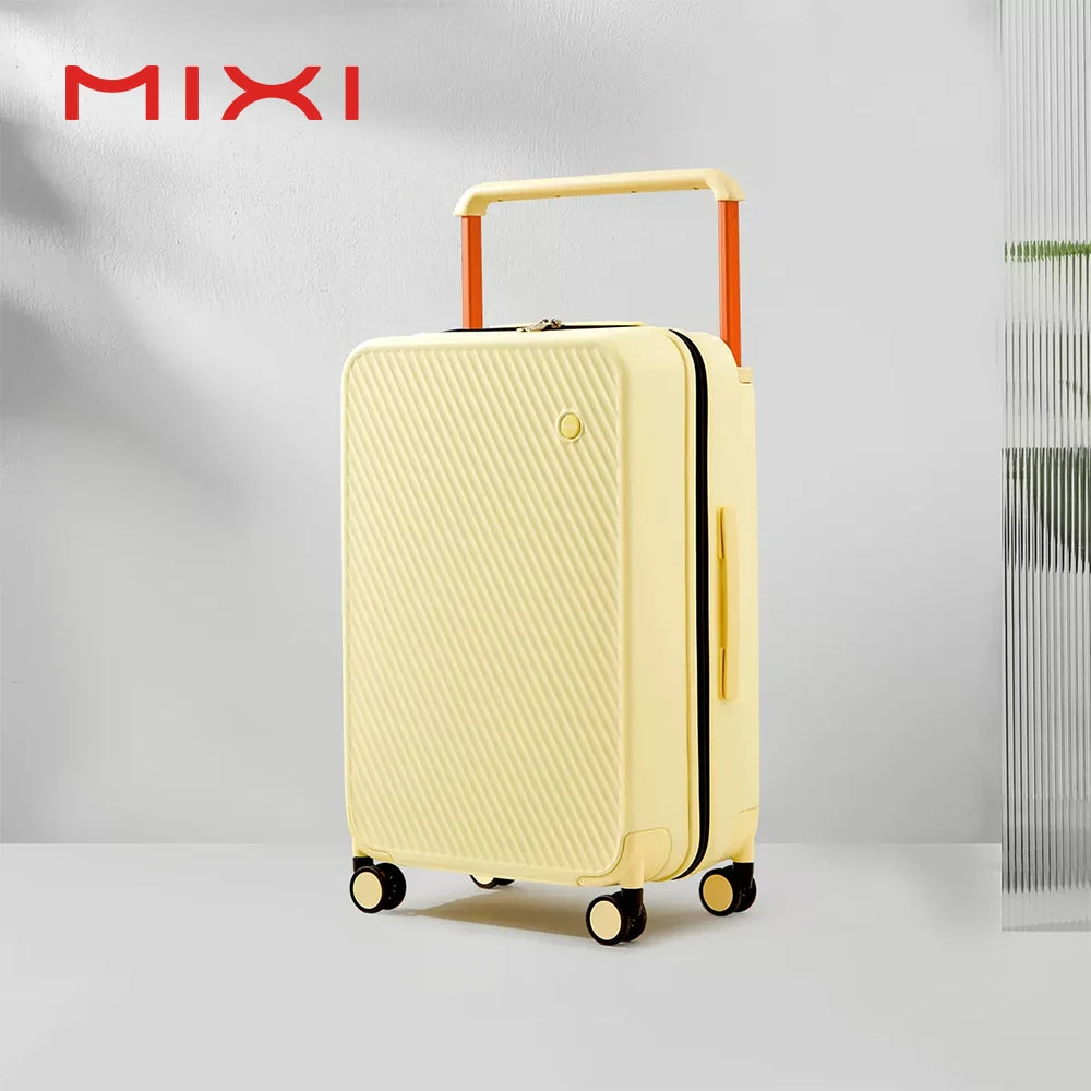 Mixi Hardside Travel Suitcase Featuring Wide Handle And Spinner
