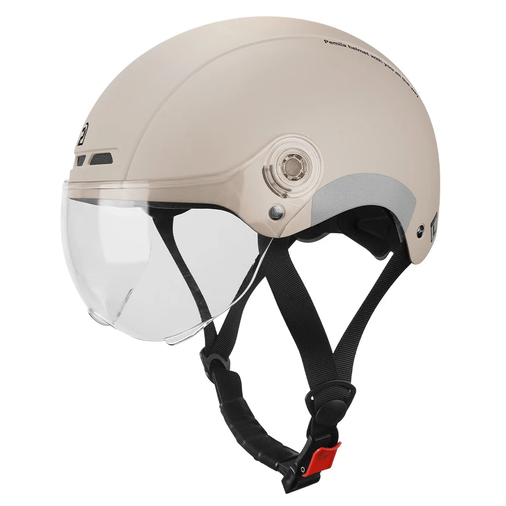 Pemila Cycling Helmet With Goggles And Ear Protection