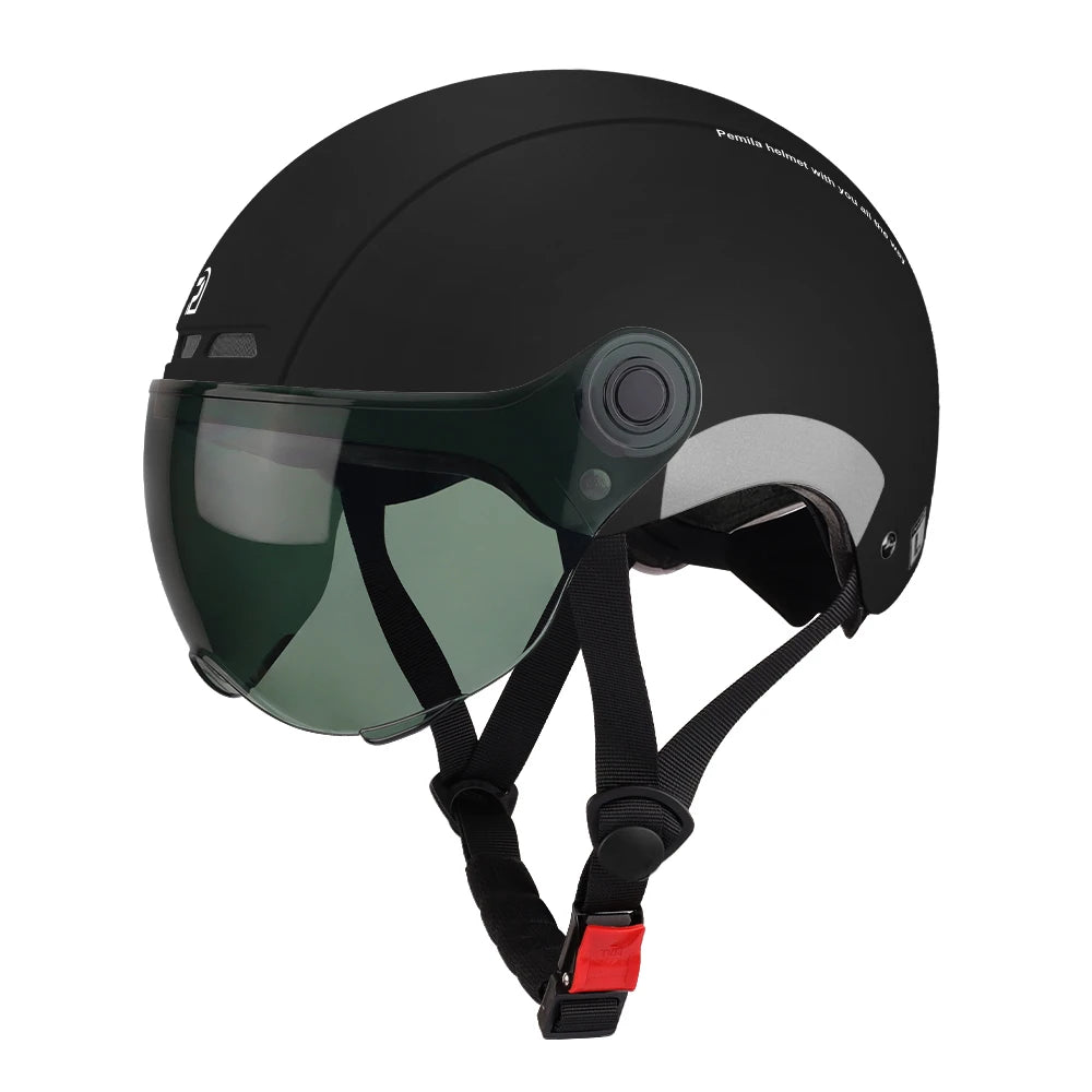 Pemila Cycling Helmet With Goggles And Ear Protection