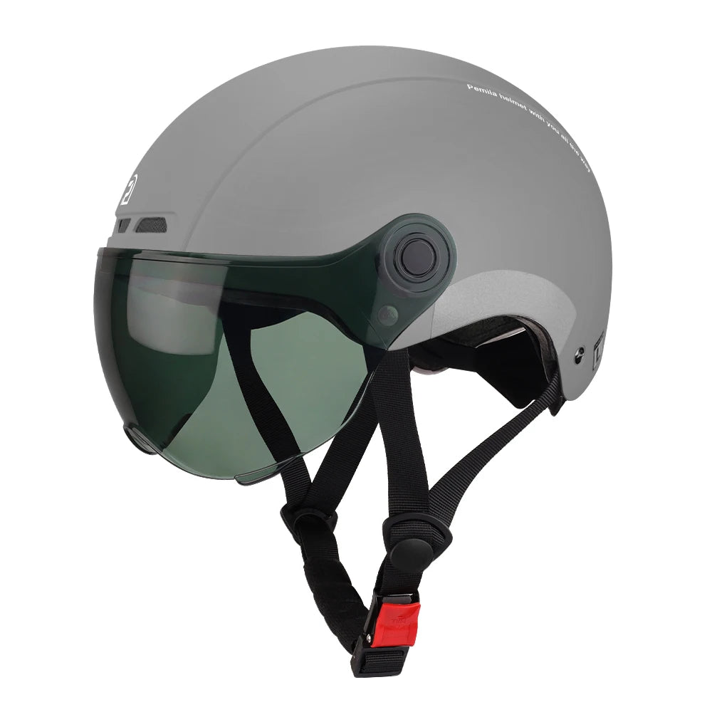 Pemila Cycling Helmet With Goggles And Ear Protection