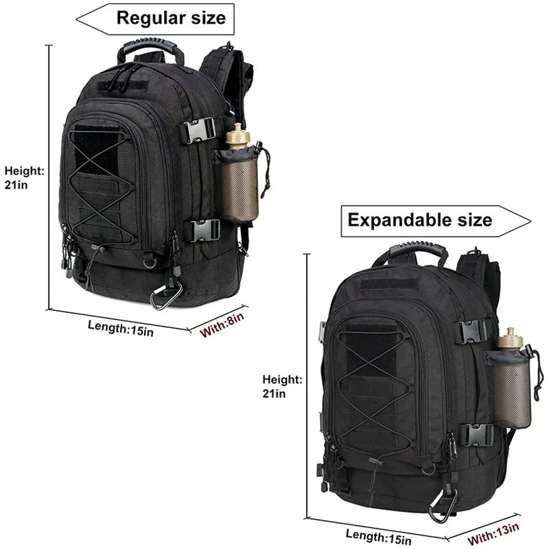 LQARMY Tactical Molle Backpack For Hiking Camping And Travel