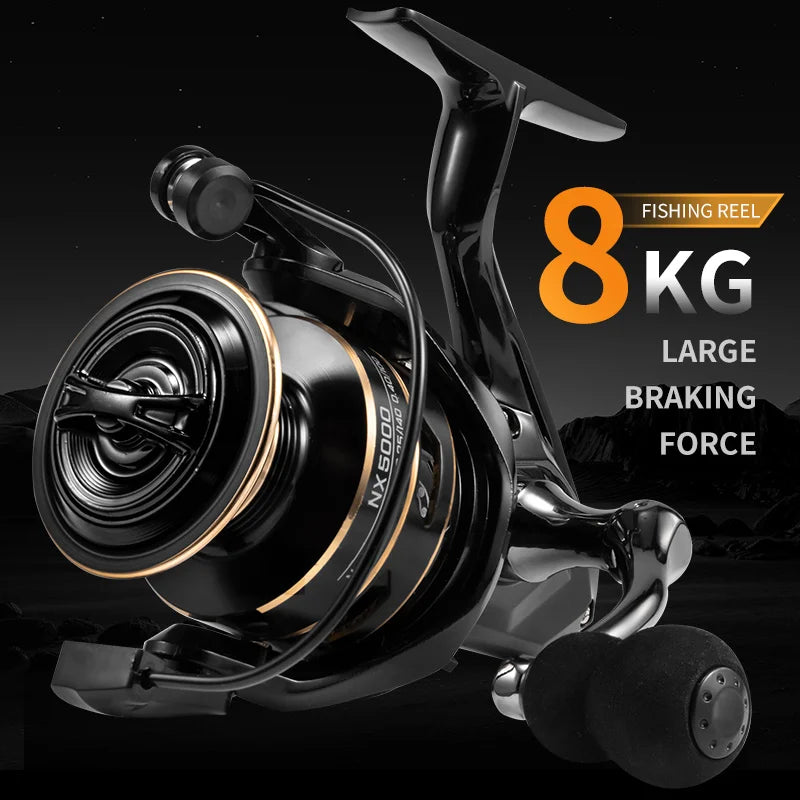 J-Barzillai High Speed Spinning Fishing Reel With Metal Spool
