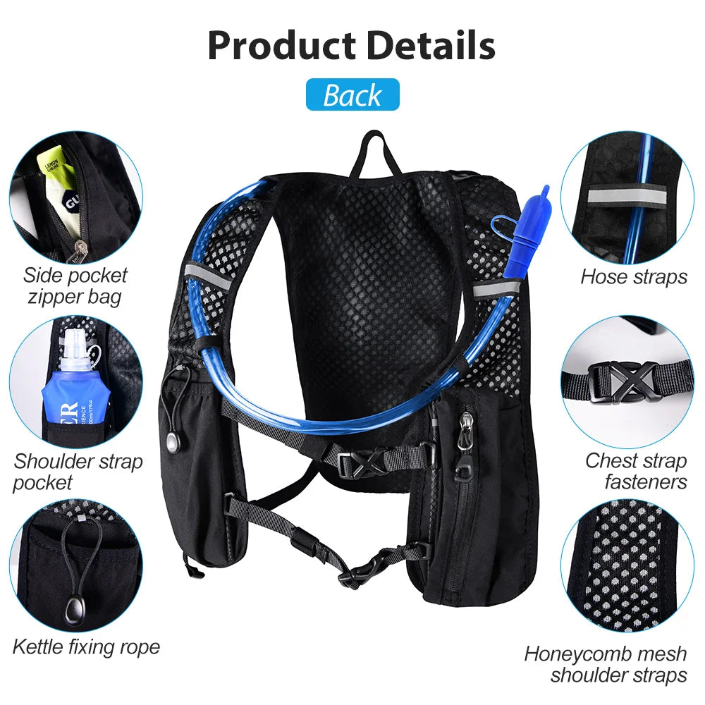 Newboler Ultra Lightweight Trail Running Hydration Vest Backpack