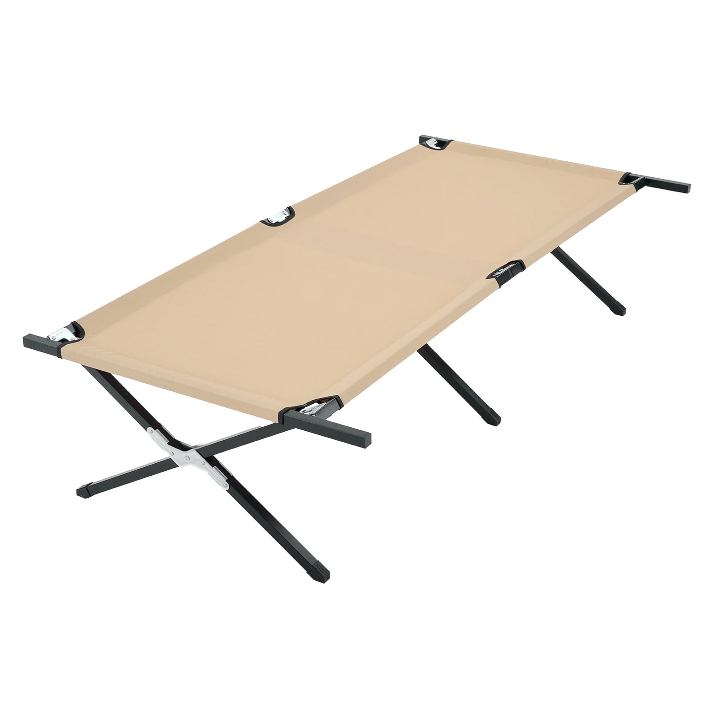 JHK Portable Folding Camping Cot With Sturdy Steel Frame