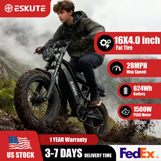 Eskute V100 Electric Dirt Bike 48V Dual Suspension E Bike