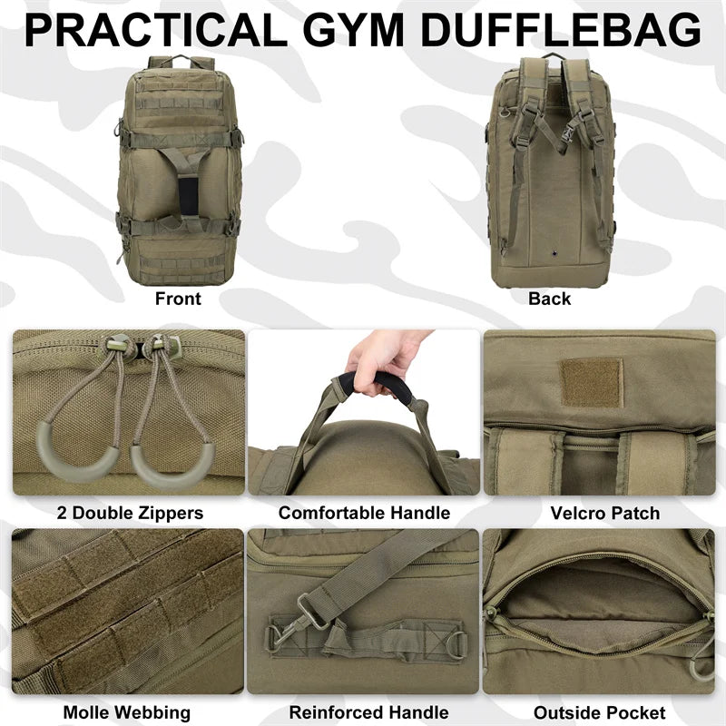 LQARMY Tactical Molle Backpack For Outdoor Travel Hiking And Camping