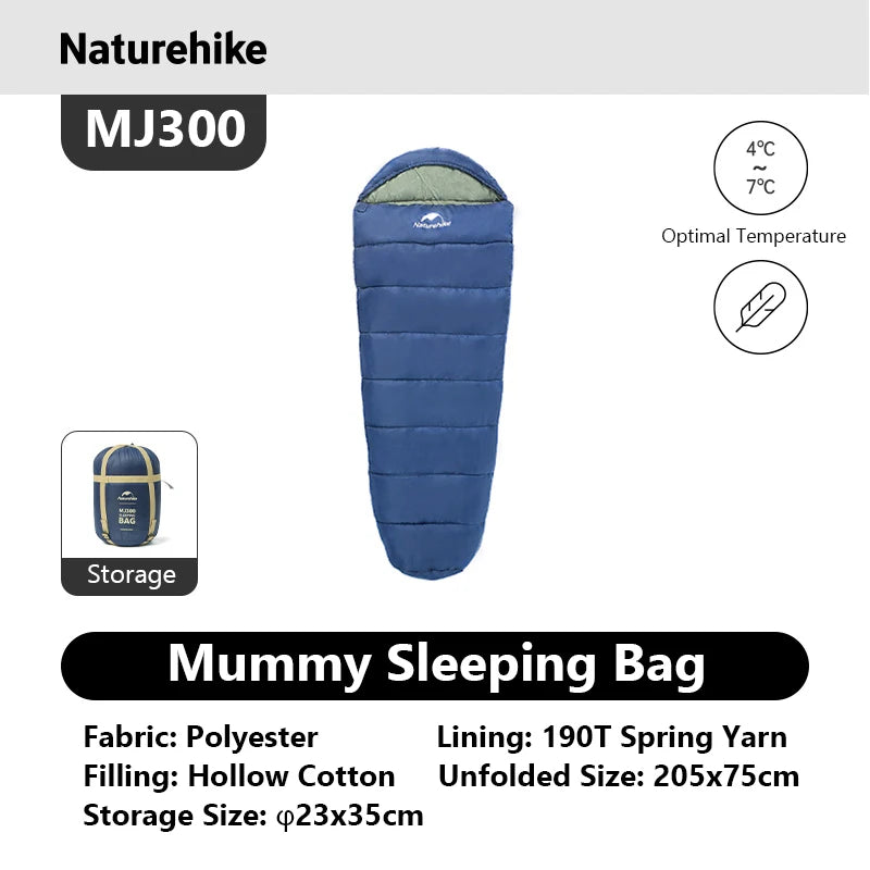 Naturehike Mummy Sleeping Bag For Adults Warm Winter Camping