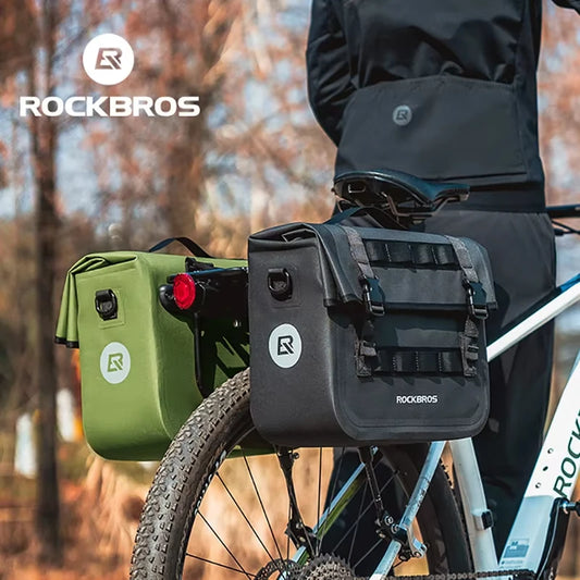 Rockbros Foldable Waterproof Bicycle Rear Bag For Mountain Biking