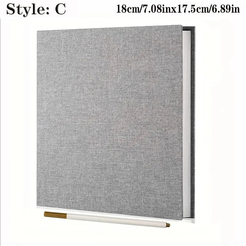 1pc Linen Photo Album Self Adhesive Scrapbook Album for 2x3 4x6 5x7 8x10 Pictures DIY Photo Book Birthday Gifts for Women Mom