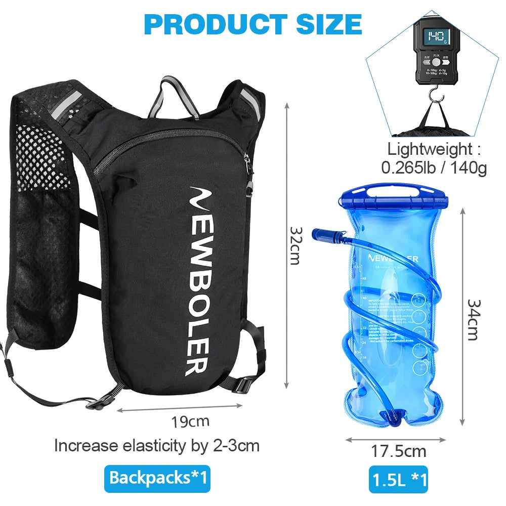 Newboler Ultra Lightweight Trail Running Hydration Vest Backpack