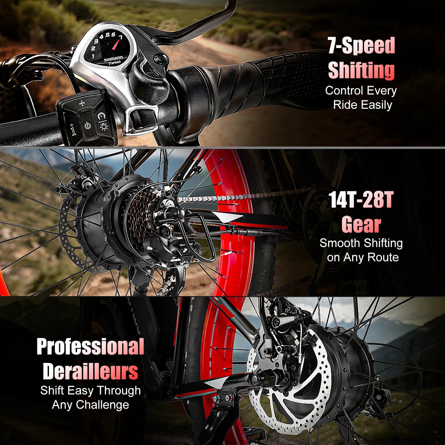 EOEOTWO Heavy Duty Ebike Featuring Front Suspension And Rack