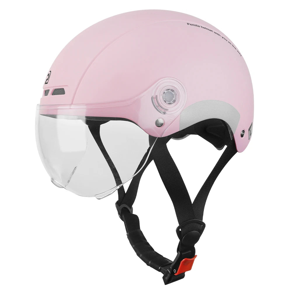 Pemila Cycling Helmet With Goggles And Ear Protection